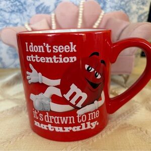 Red M&M's Collectible Mug Excellent Condition!